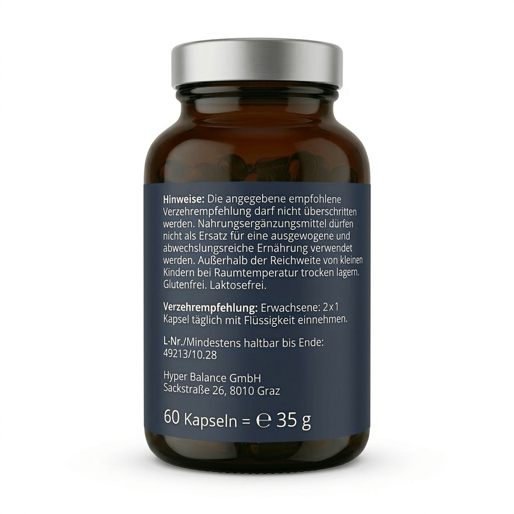 NUTRISH Libido-Testosteron-Komplex – Rückseite